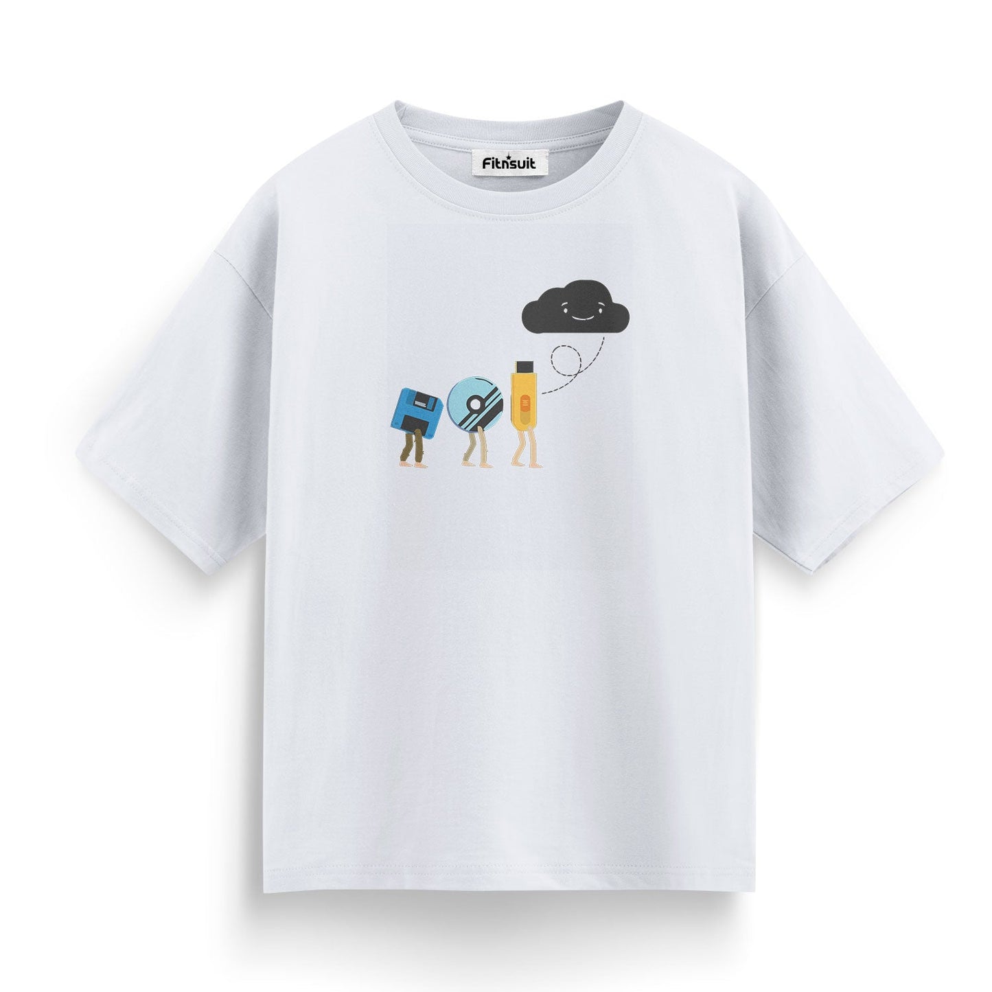 Floppy, Disk, USB and Cloud Evolution Graphic Freelancer T-Shirt