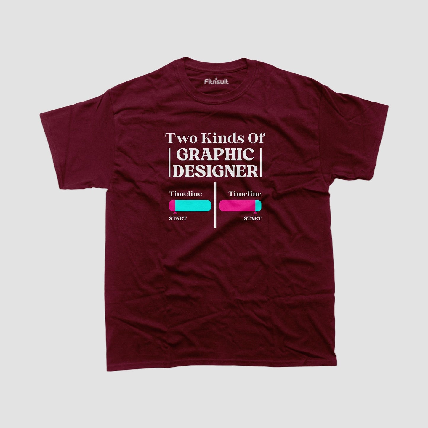 Two Kinds of Graphic Designer – Timeline Joke Graphic Designer T-Shirt