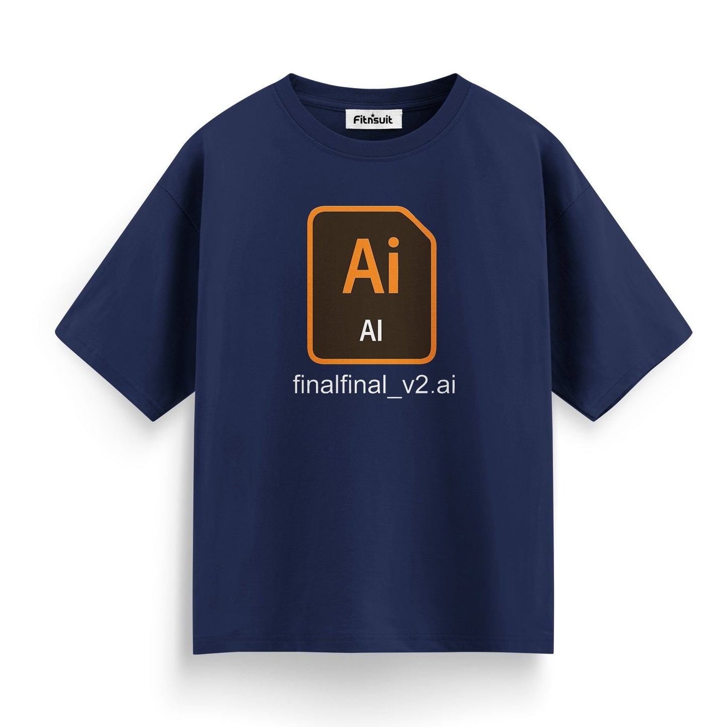 finalfinal_v2.ai – Adobe Illustrator Joke Graphic Designer T-Shirt