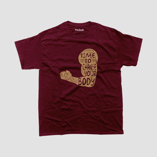 Time To Change Your Body Gym Motivational T shirt