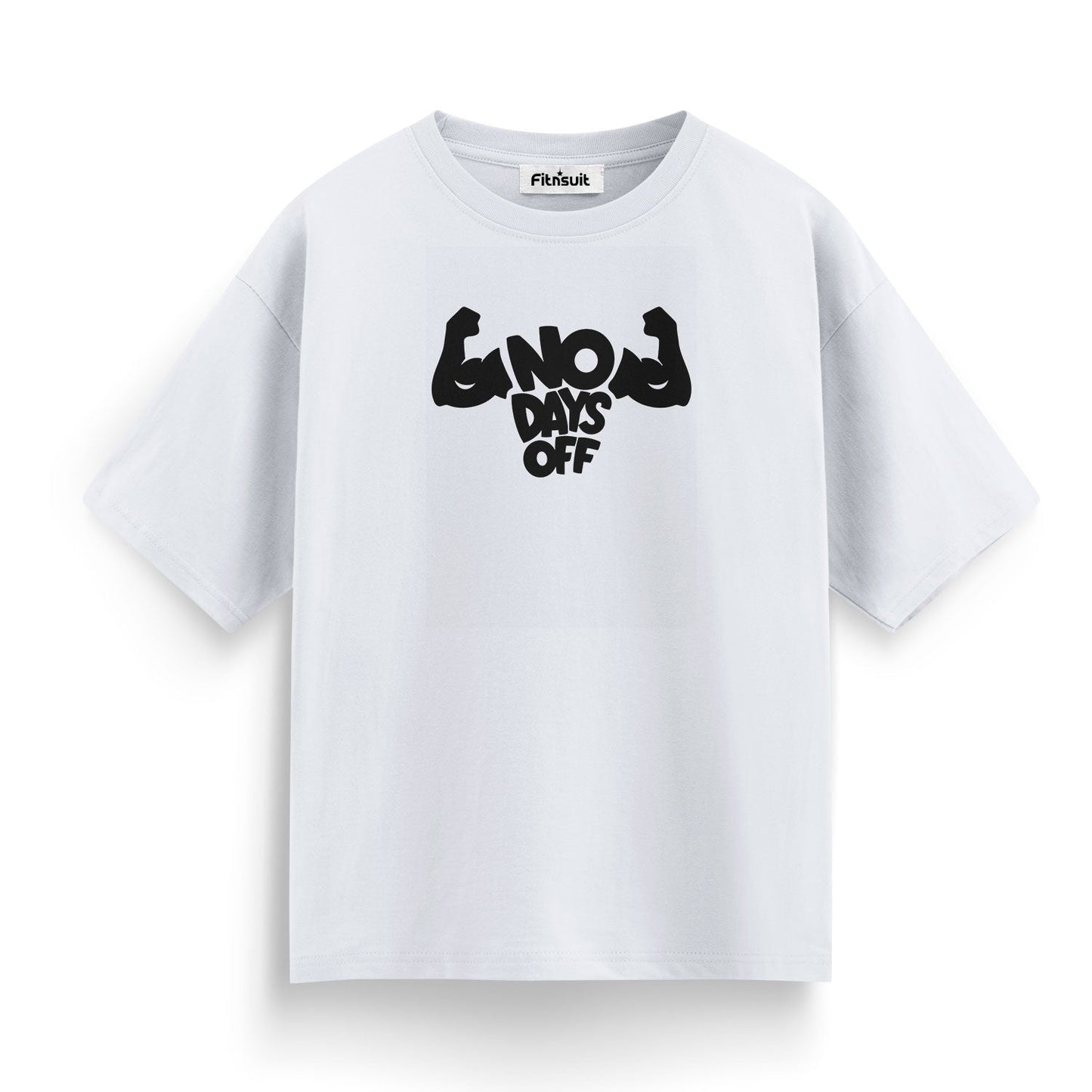 Flexed Arms No Days Off Gym Motivational T shirt
