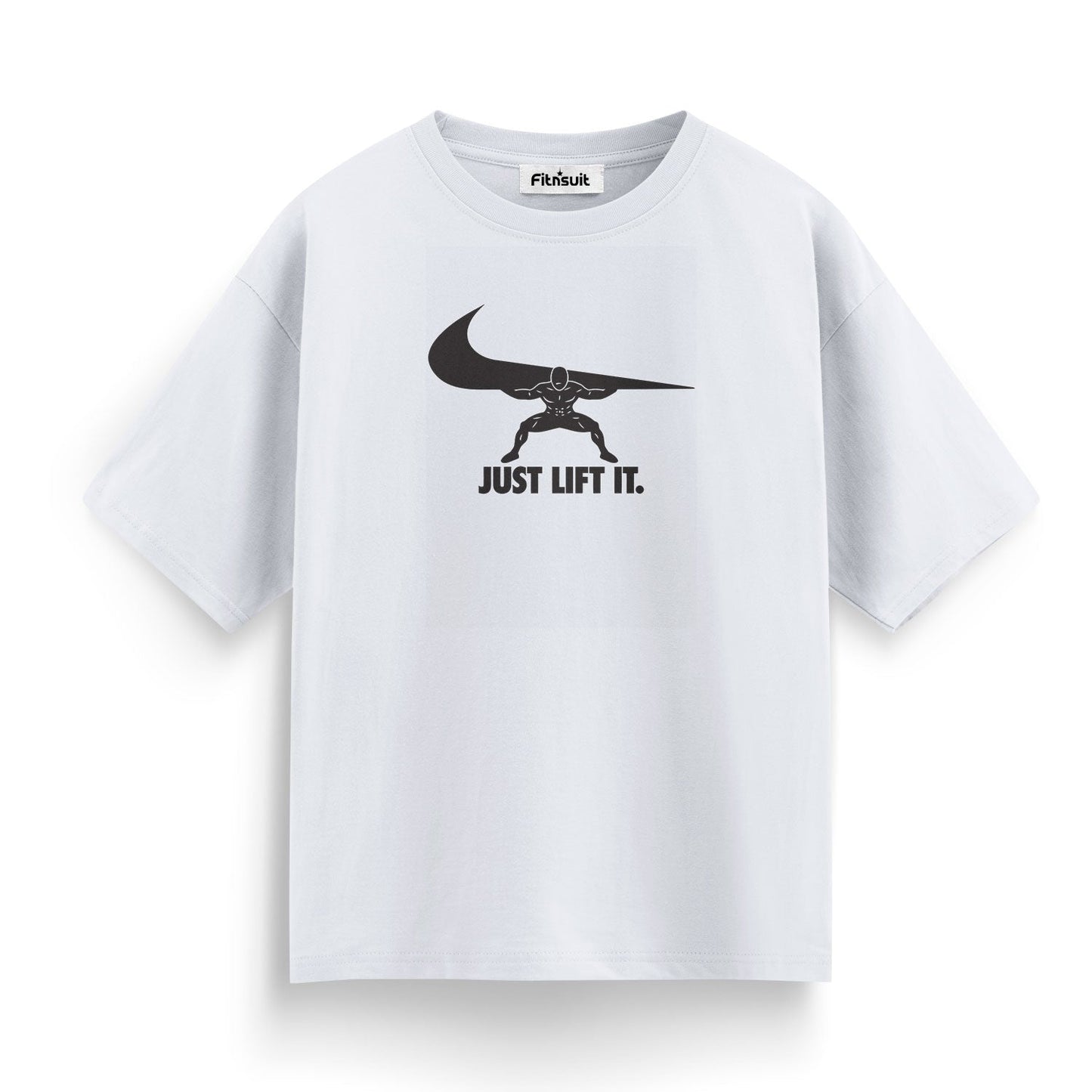 Just Lift It Parody Swoosh Gym Motivational T shirt