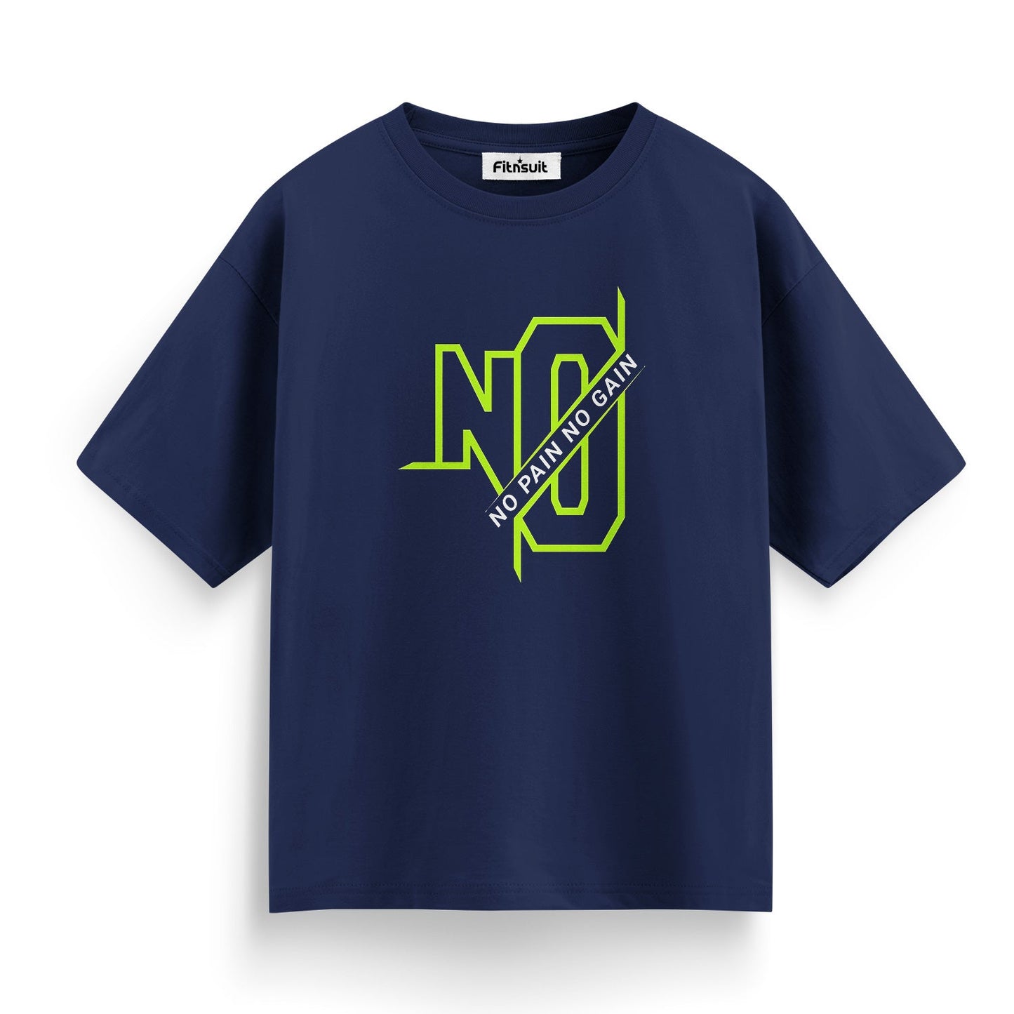 No Pain No Gain Neon Gym Motivational T shirt