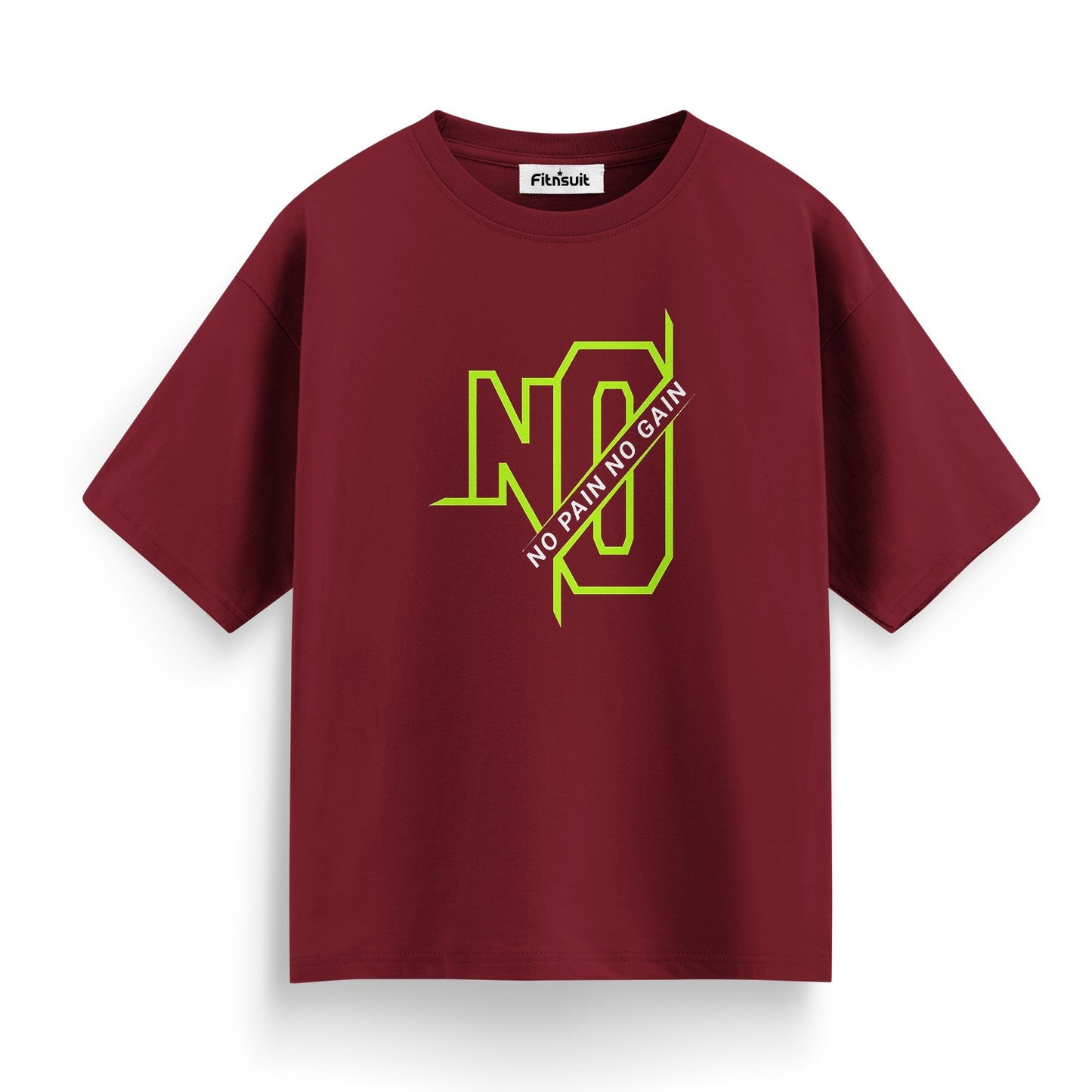 No Pain No Gain Neon Gym Motivational T shirt