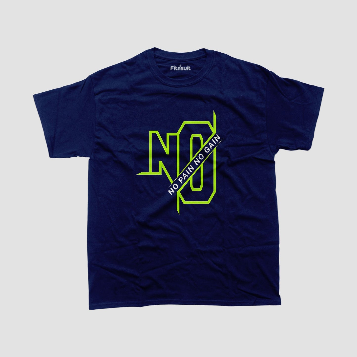 No Pain No Gain Neon Gym Motivational T shirt