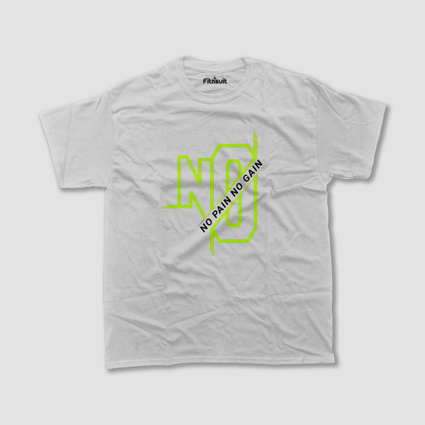 No Pain No Gain Neon Gym Motivational T shirt