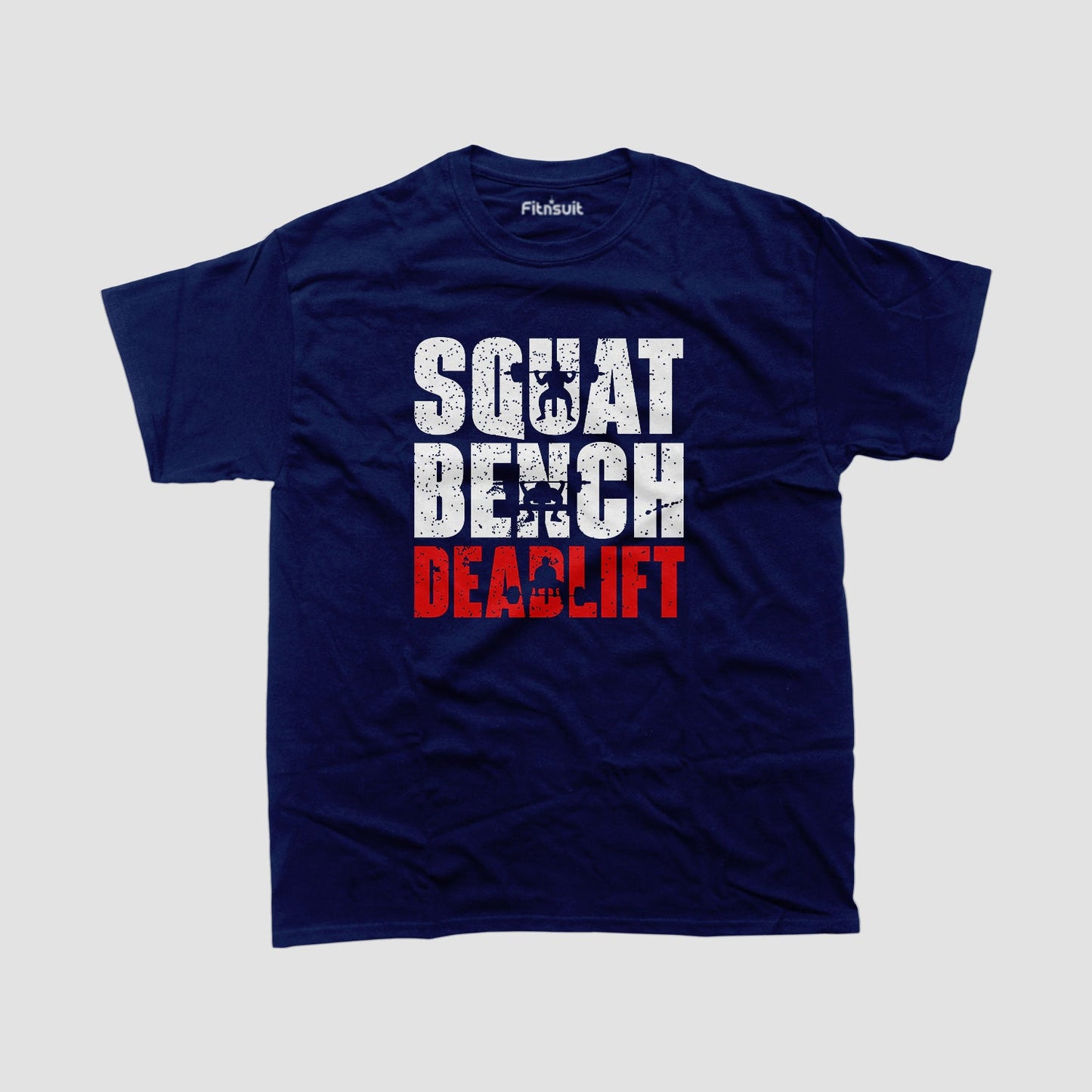 Squat Bench Deadlift Bold Gym Workout T shirt