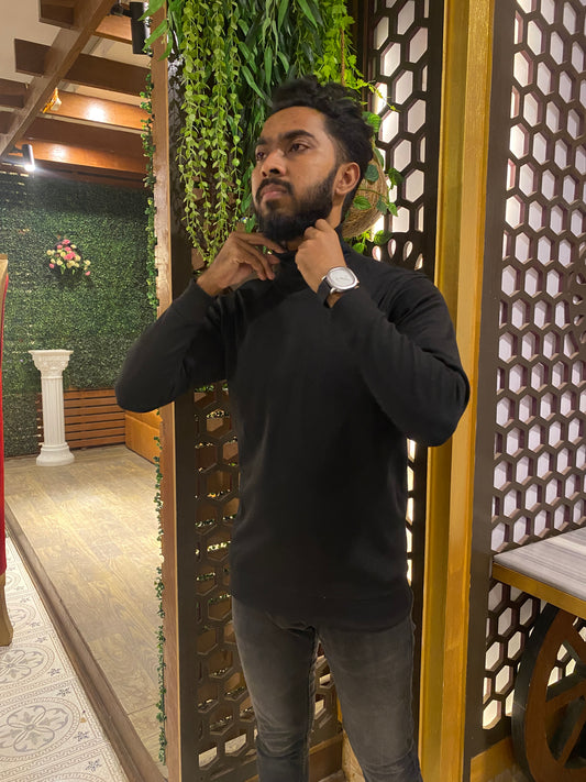 Premium Maroon Turtel Neck T shirt