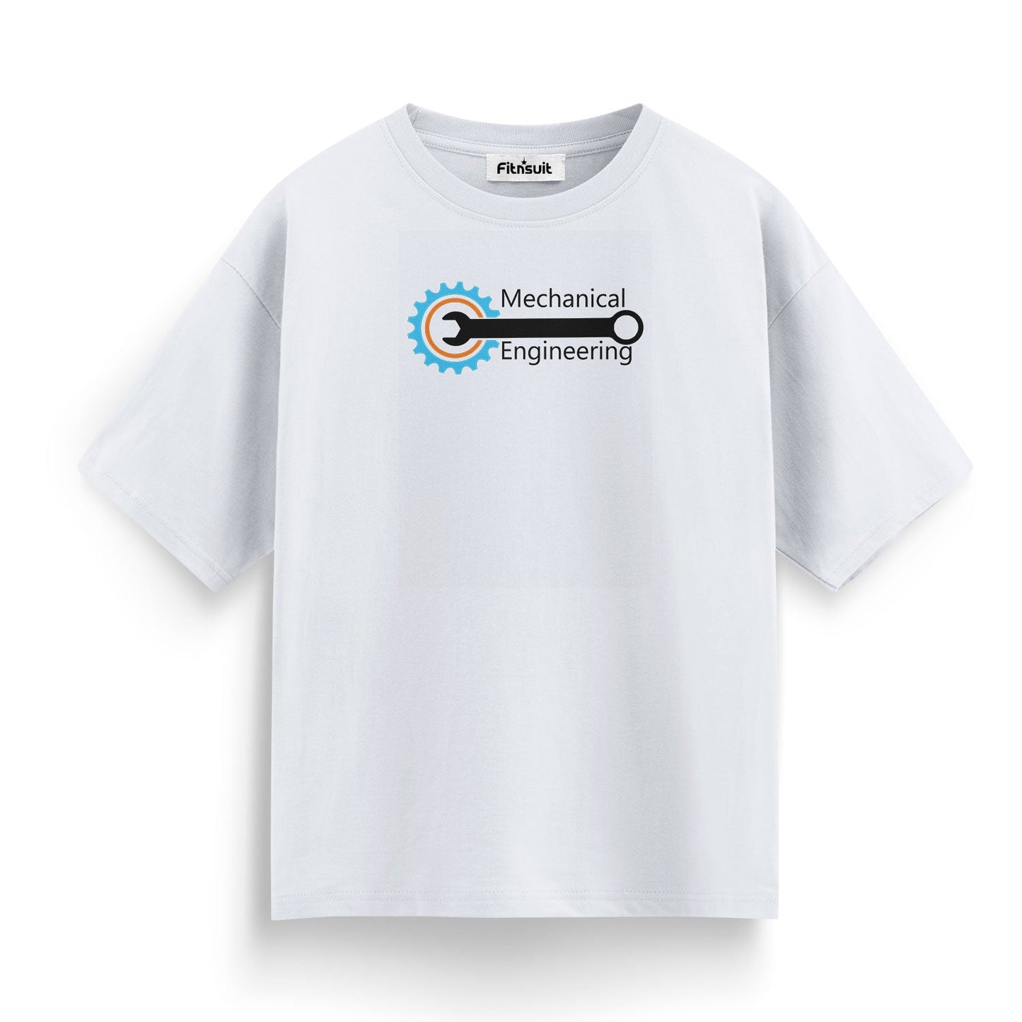 Blue Gear Mechanical Engineerchanical Engineering Text T shirt