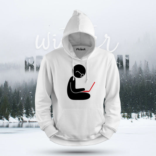 Coding Thinker Minimal Character Hoodie & Sweatshirt