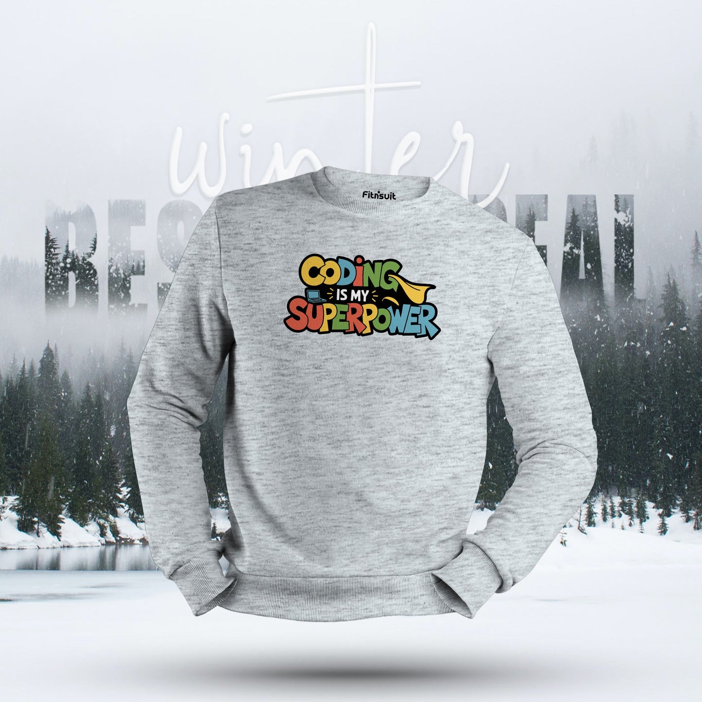 Coding Is My Superpower Colorful Hoodie & Sweatshirt