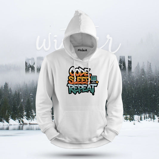 Code Sleep Repeat Laptop Design Hoodie & Sweatshirt