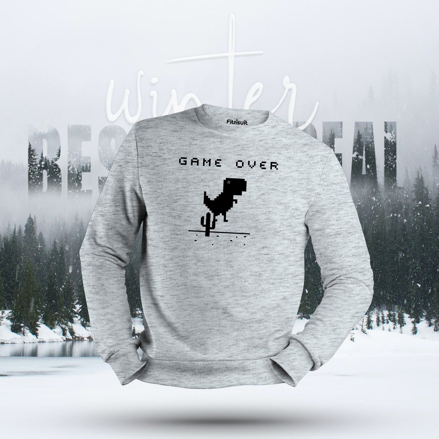 Game Over Dinosaur Offline Hoodie & Sweatshirt