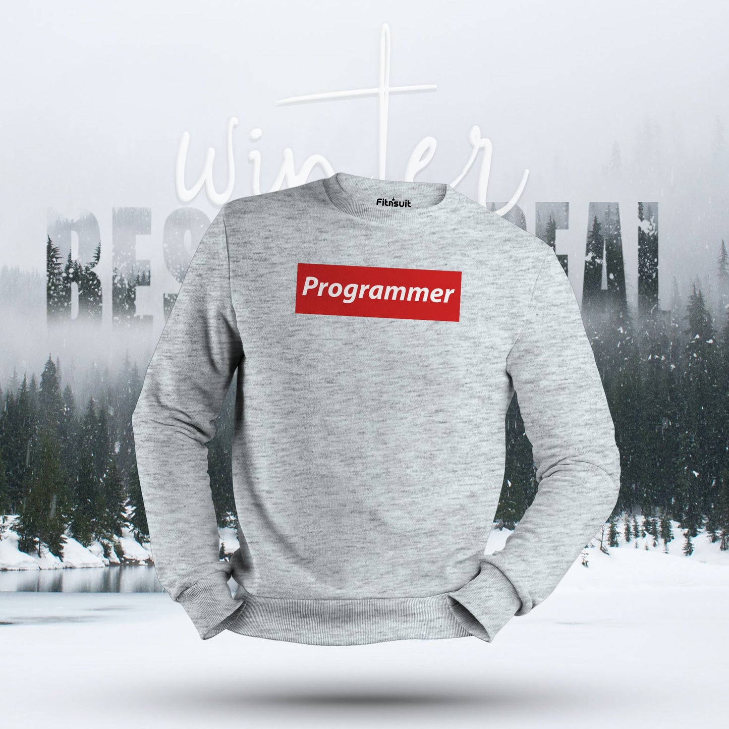 Programmer Red Bar Minimal Hoodie & Sweatshirt