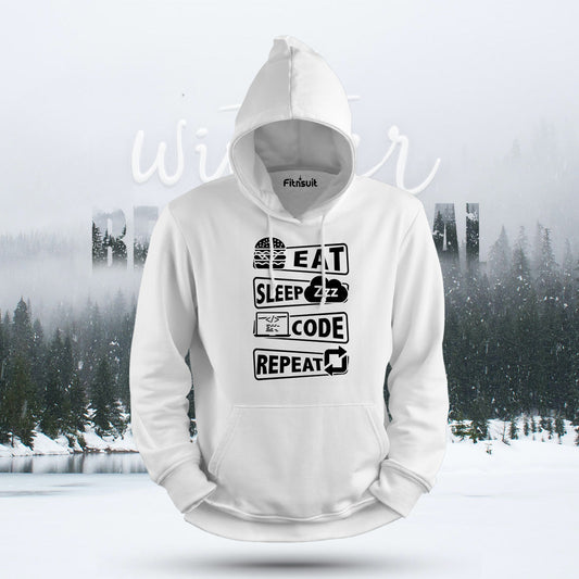 Eat Sleep Code Repeat Programmer Hoodie & Sweatshirt