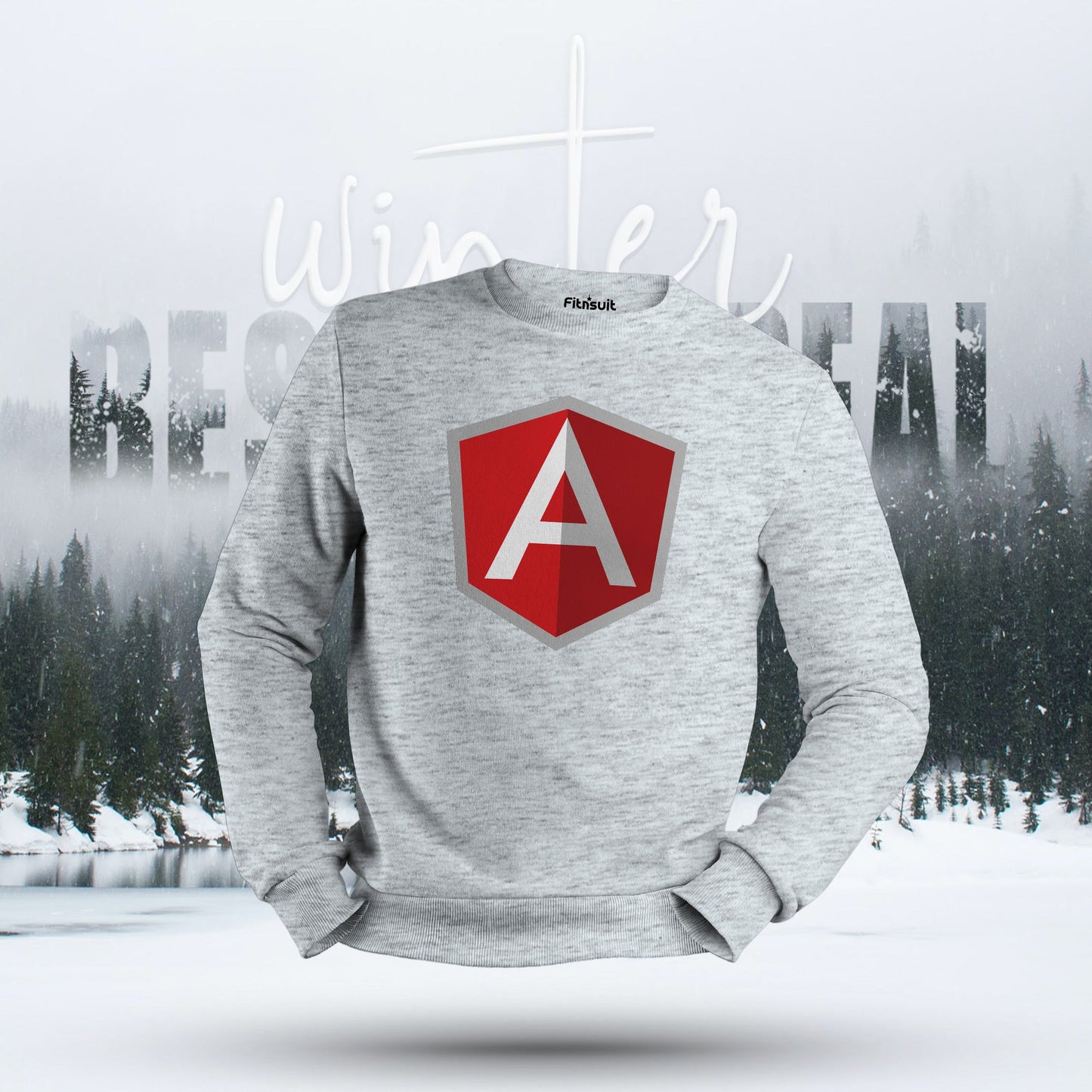 Angular Developer Shield Logo Hoodie & Sweatshirt