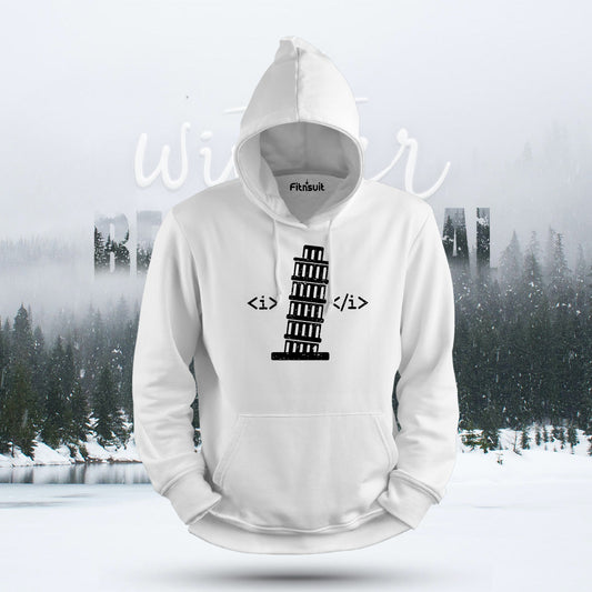 Italic Tags Leaning Tower of Pisa Hoodie & Sweatshirt