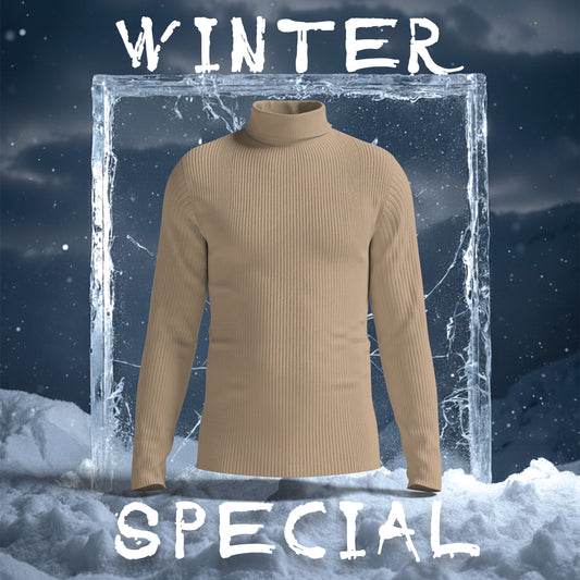 Premium Blue Turtel Neck T shirt