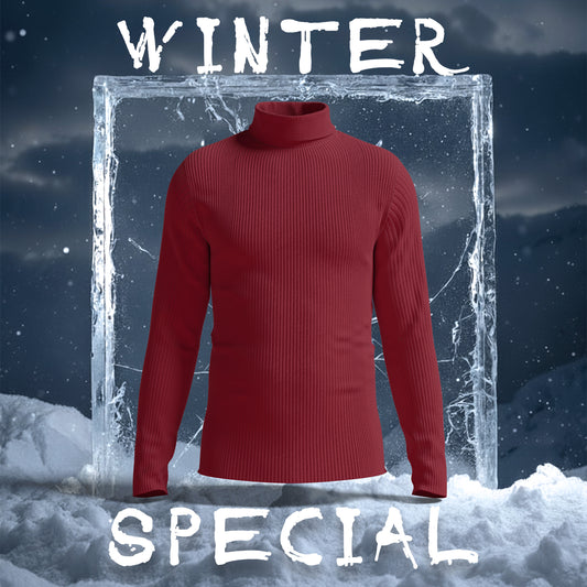 Premium Brown Turtel Neck T shirt