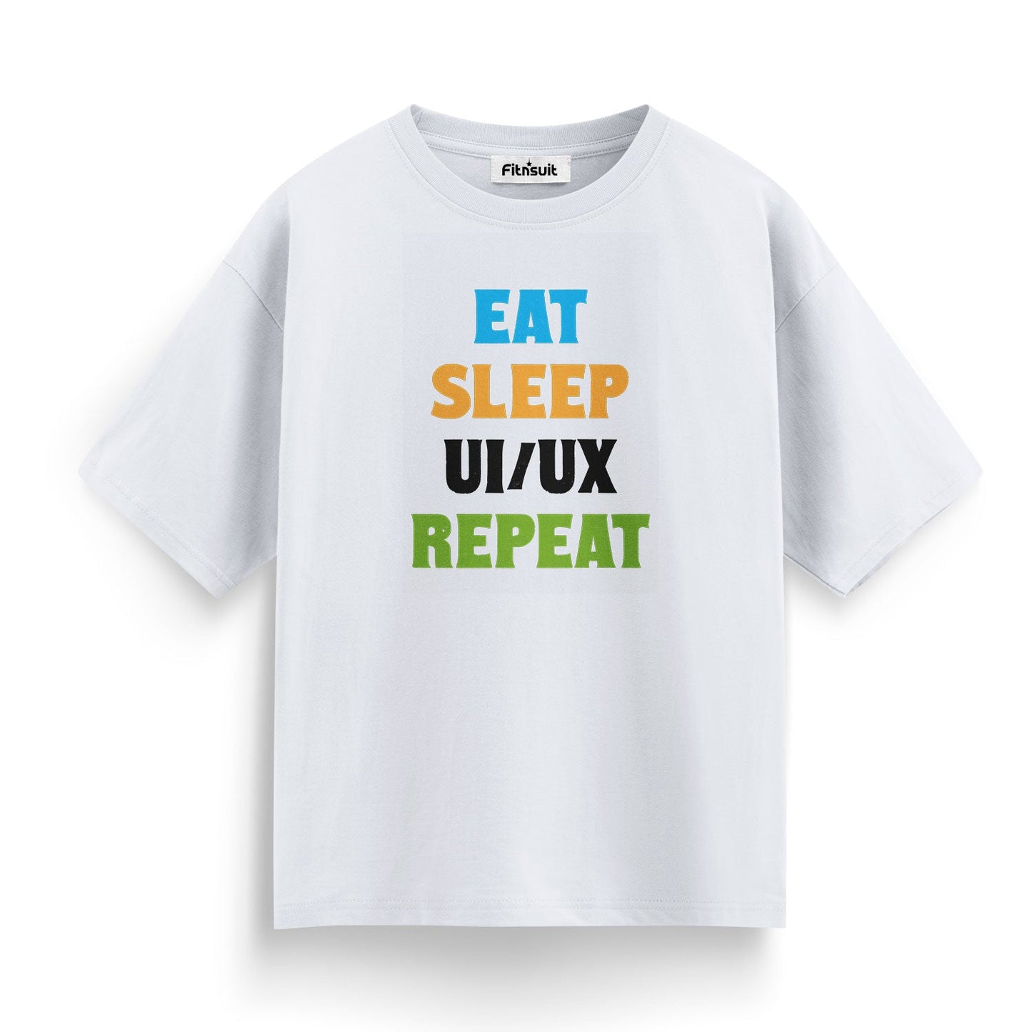 Eat Sleep UI/UX Repeat Color Text UI UX Designer T-Shirt