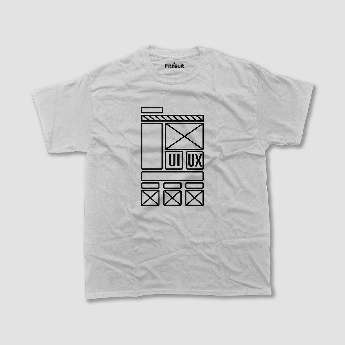 Wireframe Icon UI UX Sketch Style UI UX Designer T-Shirt