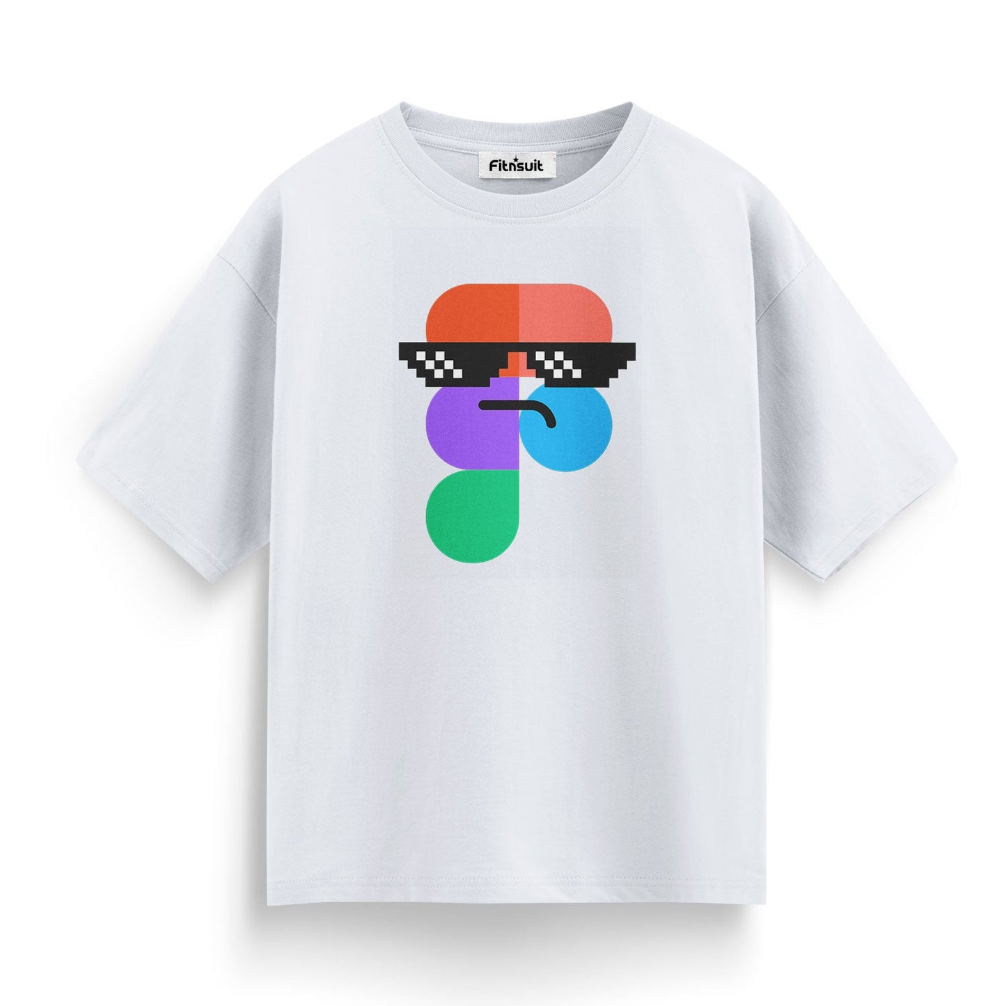Figma Cool Sunglasses Character UI UX Designer T-Shirt