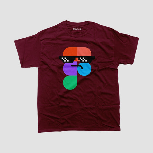 Figma Cool Sunglasses Character UI UX Designer T-Shirt