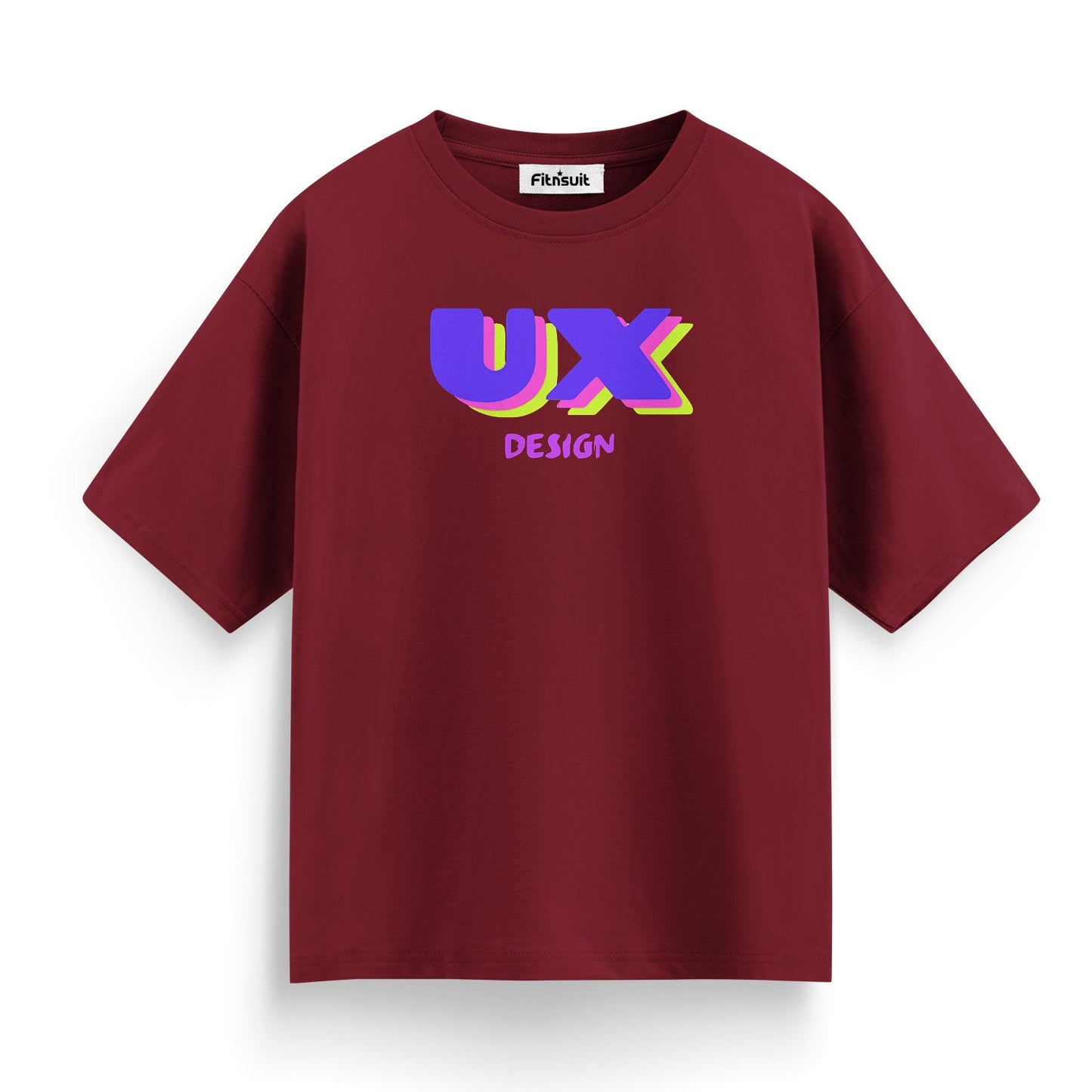 UX Design 3D Pop Text Style UI UX Designer T-Shirt