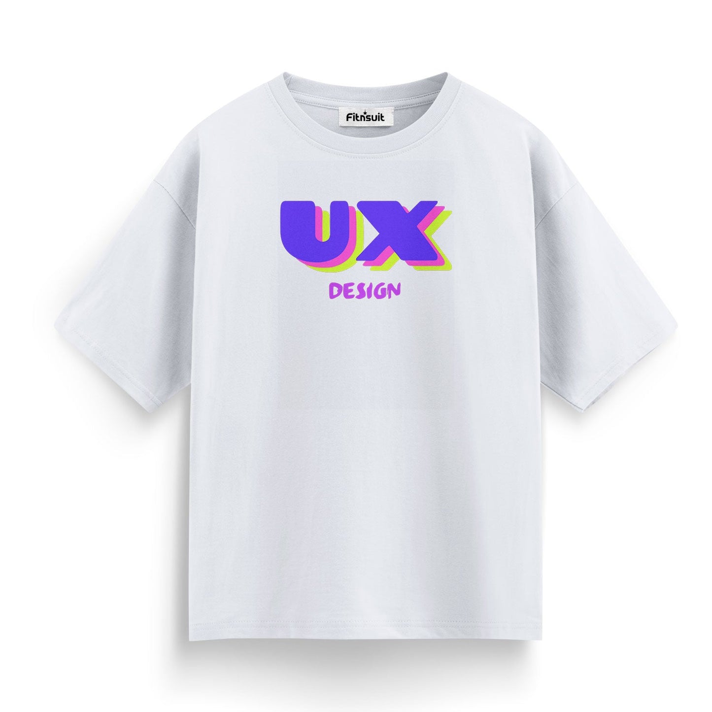 UX Design 3D Pop Text Style UI UX Designer T-Shirt