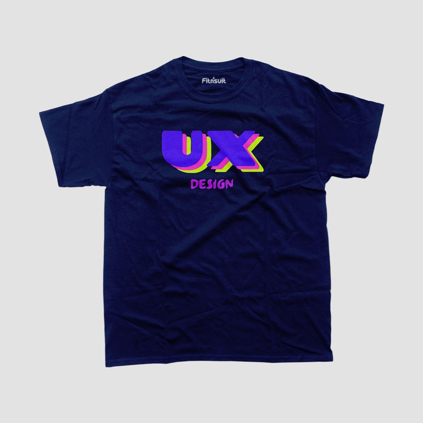 UX Design 3D Pop Text Style UI UX Designer T-Shirt
