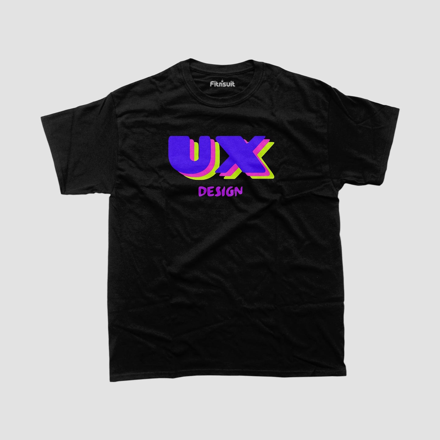 UX Design 3D Pop Text Style UI UX Designer T-Shirt