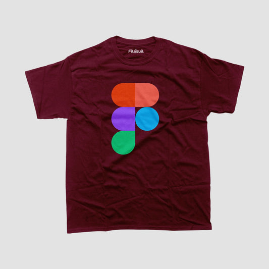 Figma Icon Flat Style UI UX Designer T-Shirt