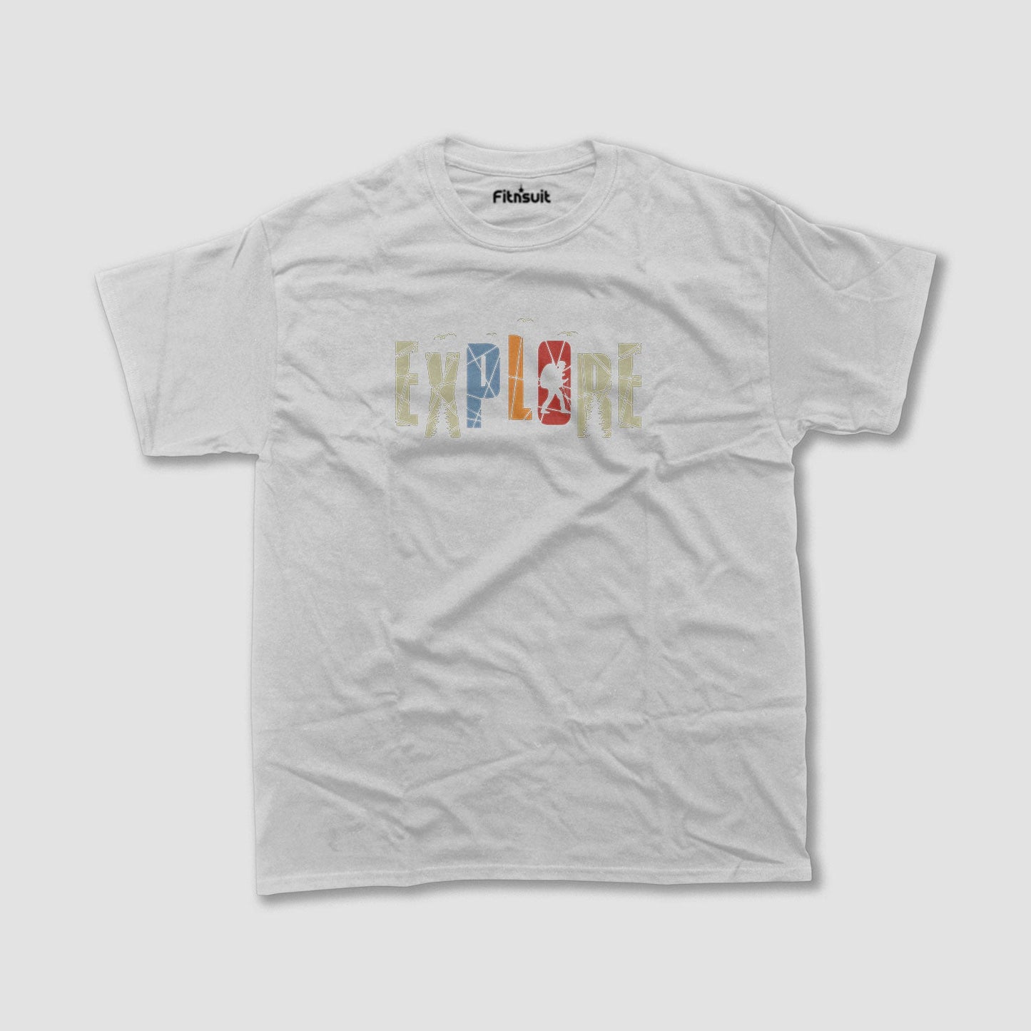 Explore Typography with Nature Icons T shirt for everyone