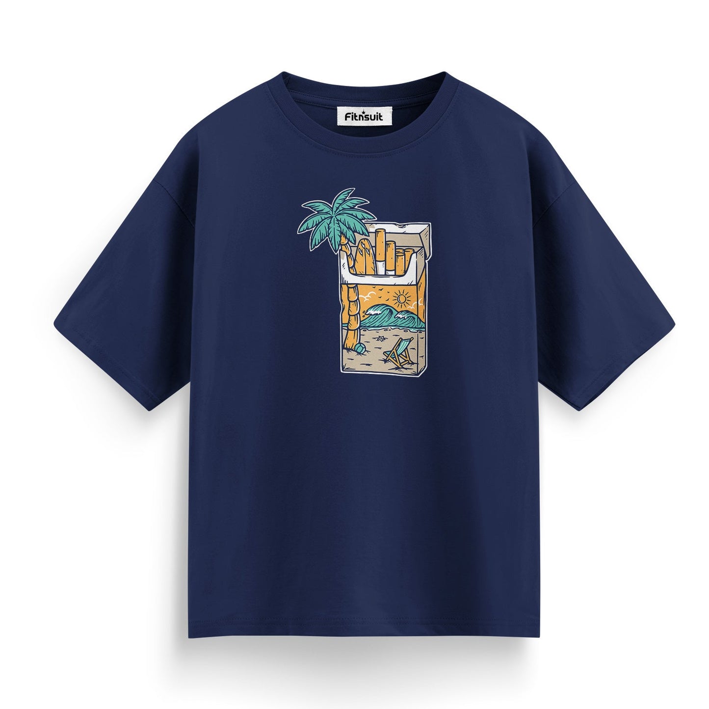 Beach in Cocktail Glass Art T shirt for everyone