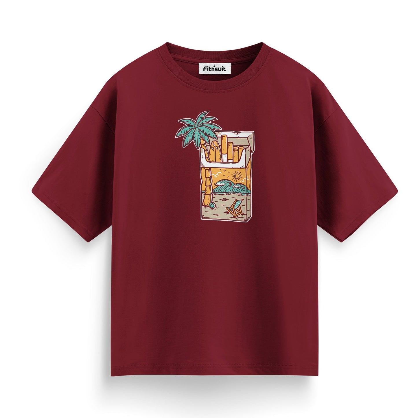 Beach in Cocktail Glass Art T shirt for everyone