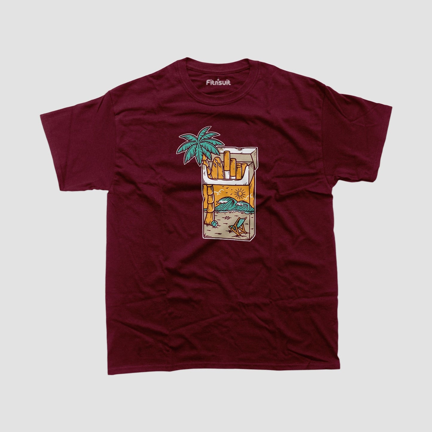 Beach in Cocktail Glass Art T shirt for everyone