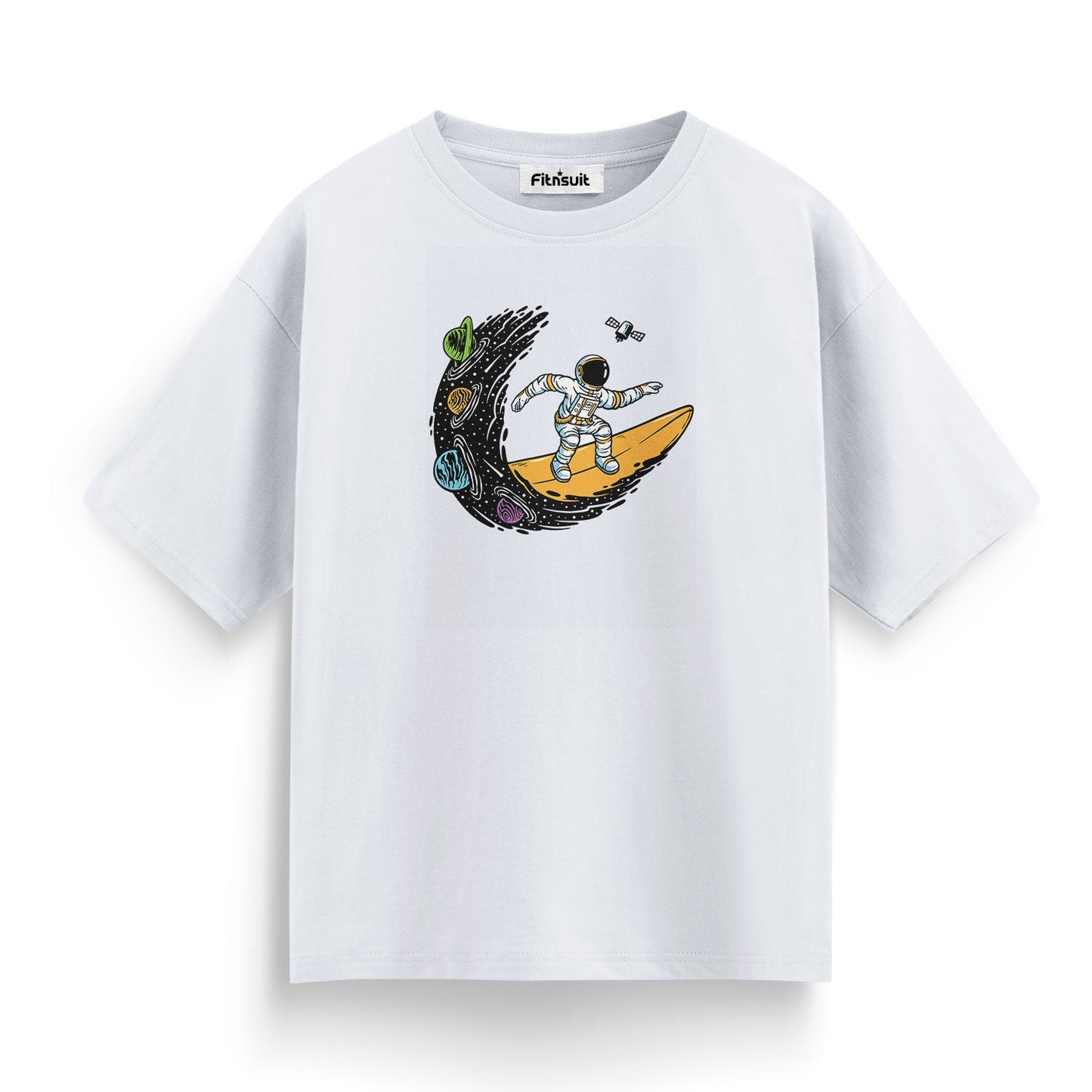 Astronaut on Crescent Moon T shirt for everyone