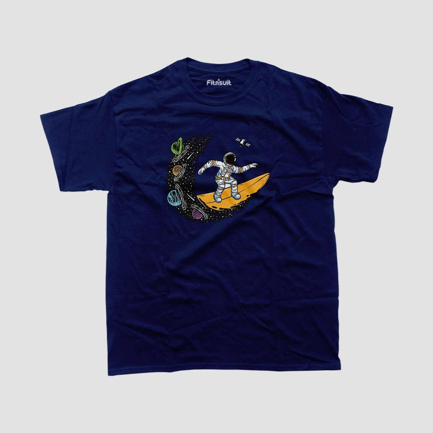 Astronaut on Crescent Moon T shirt for everyone