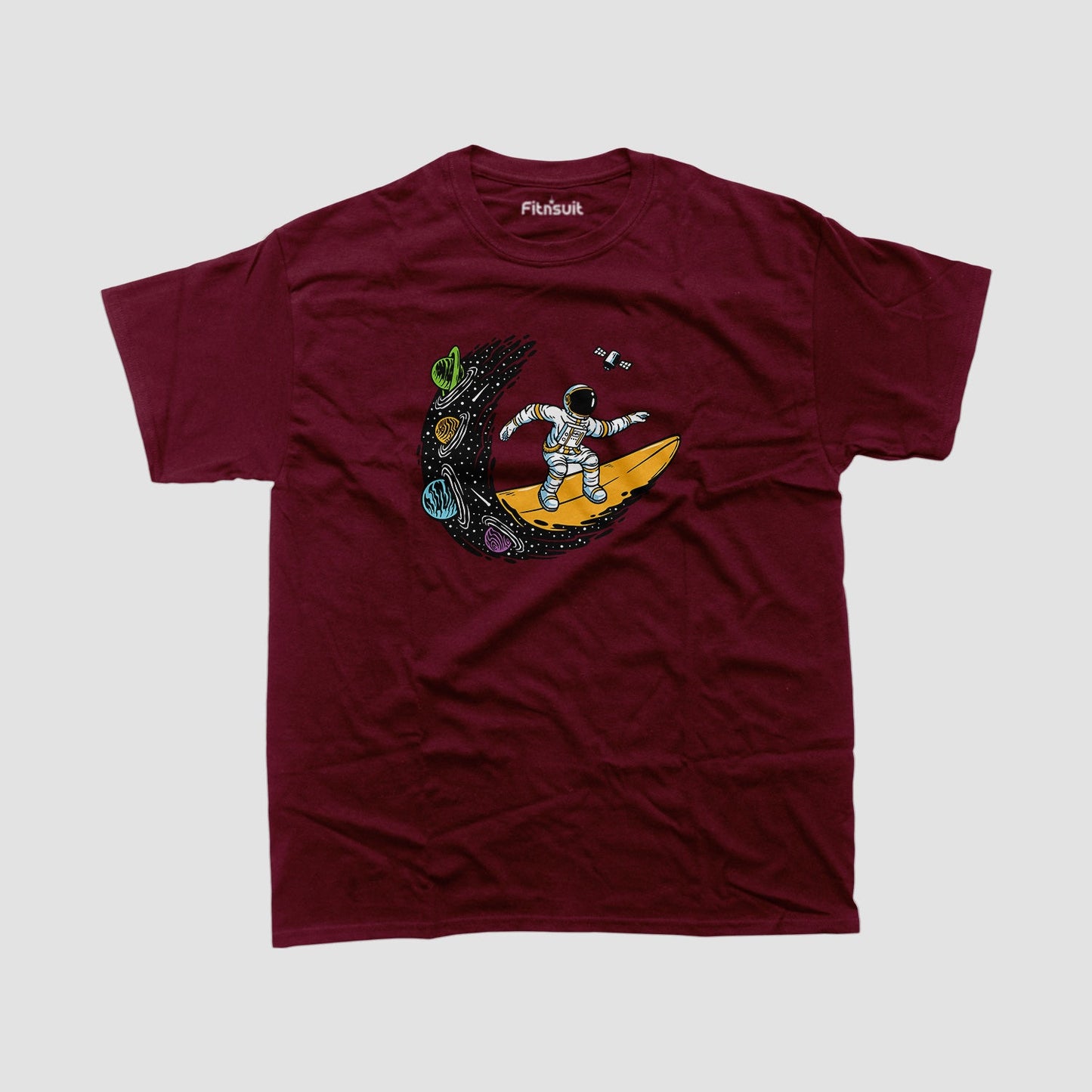 Astronaut on Crescent Moon T shirt for everyone