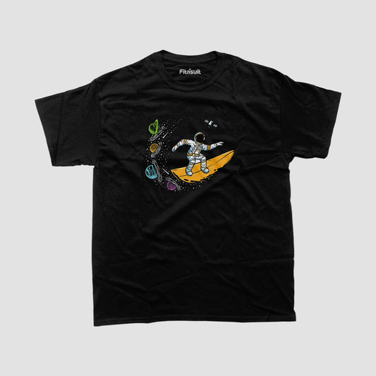 Astronaut on Crescent Moon T shirt for everyone