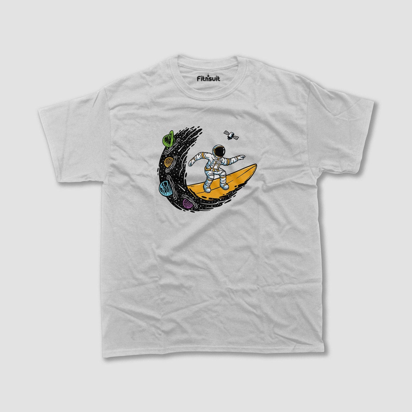 Astronaut on Crescent Moon T shirt for everyone