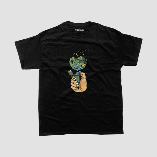 Earth Ice Cream Cone Art T shirt for everyone