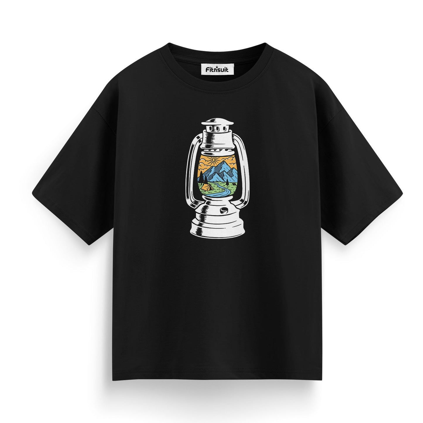 Lantern with Nature Landscape T shirt for everyone