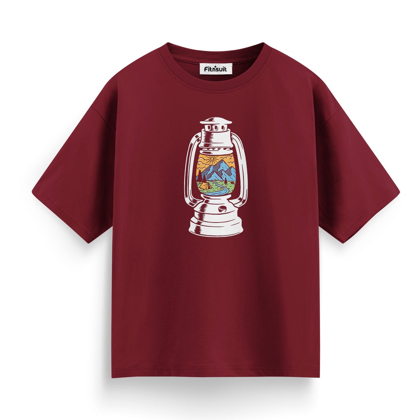 Lantern with Nature Landscape T shirt for everyone