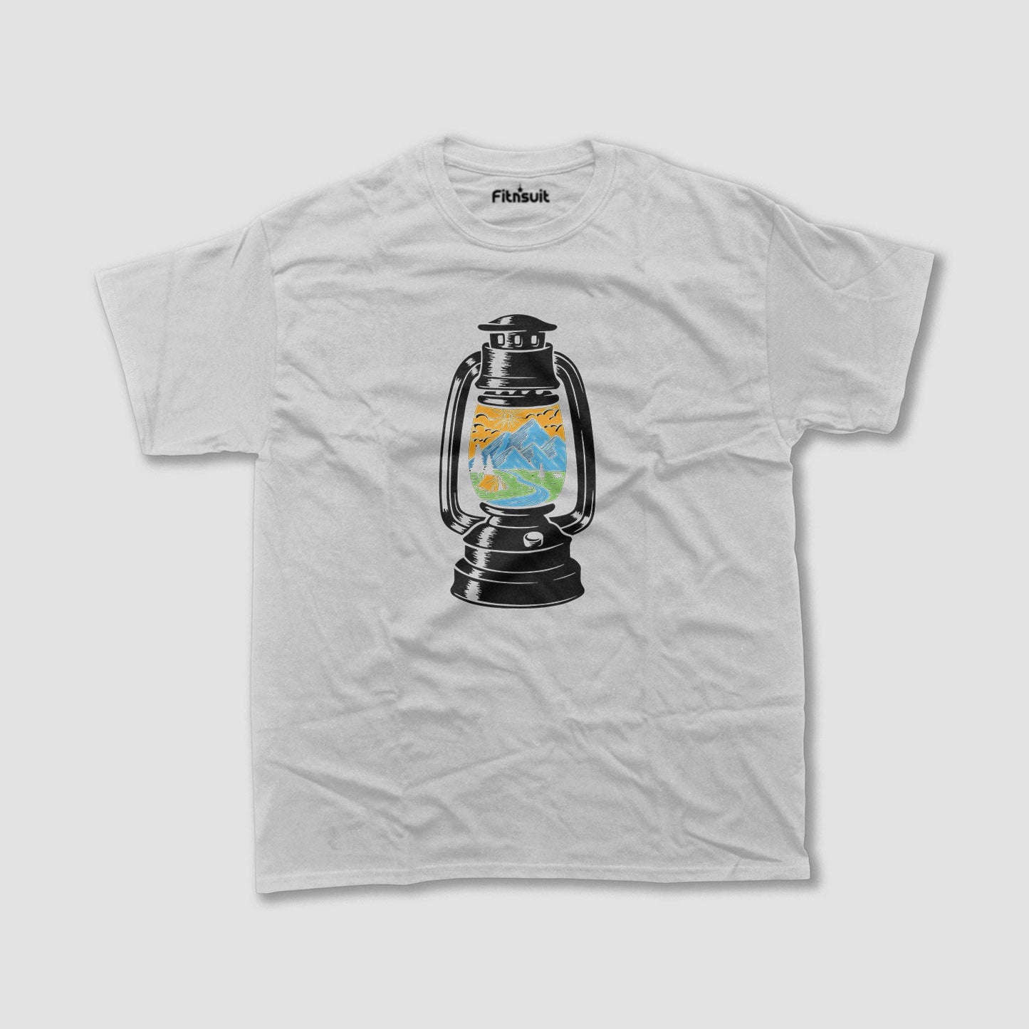 Lantern with Nature Landscape T shirt for everyone