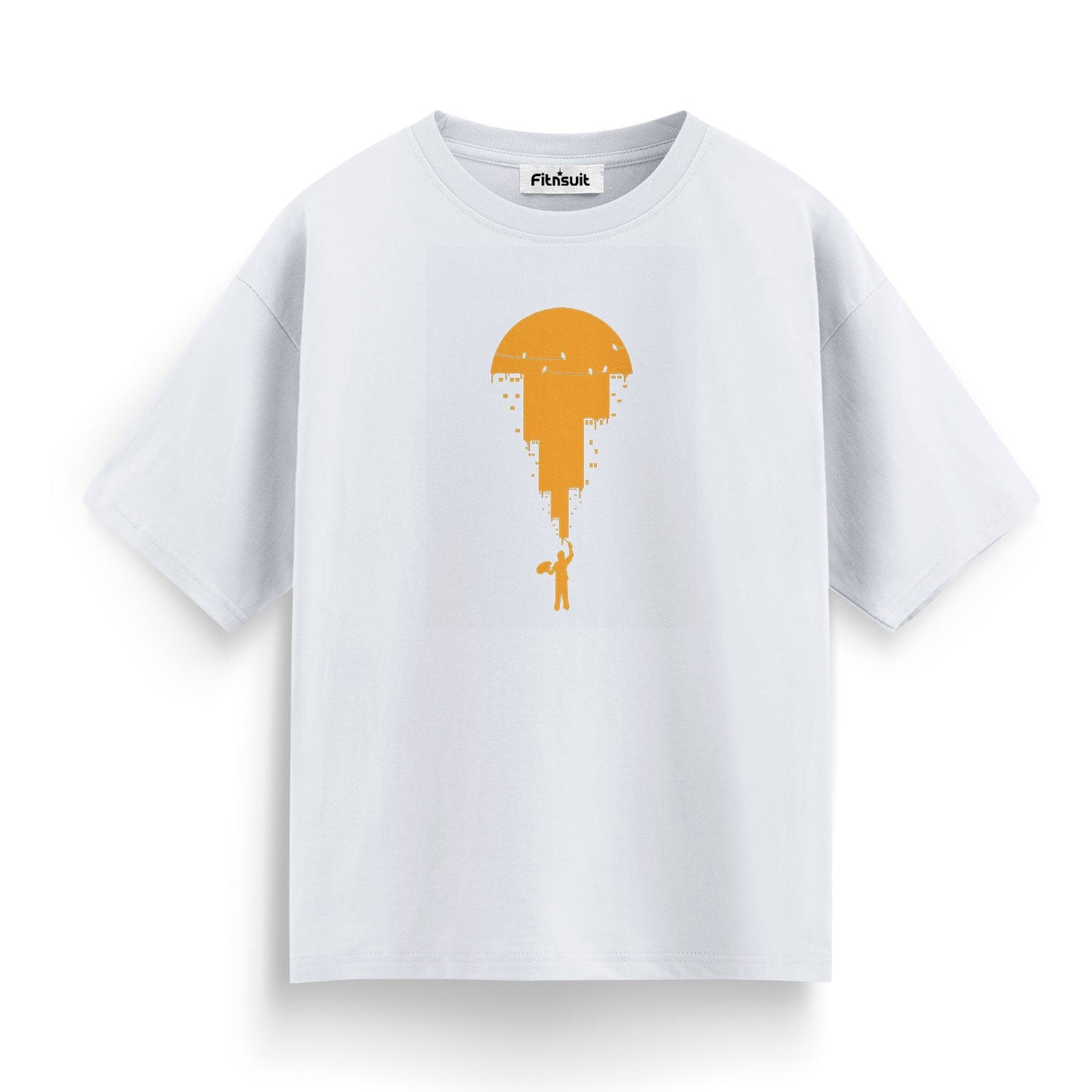 Pixelated Sunset Cityscape T shirt for everyone