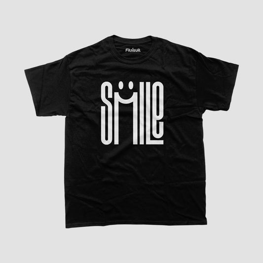 Smile Typography Creative Layout T shirt for everyone