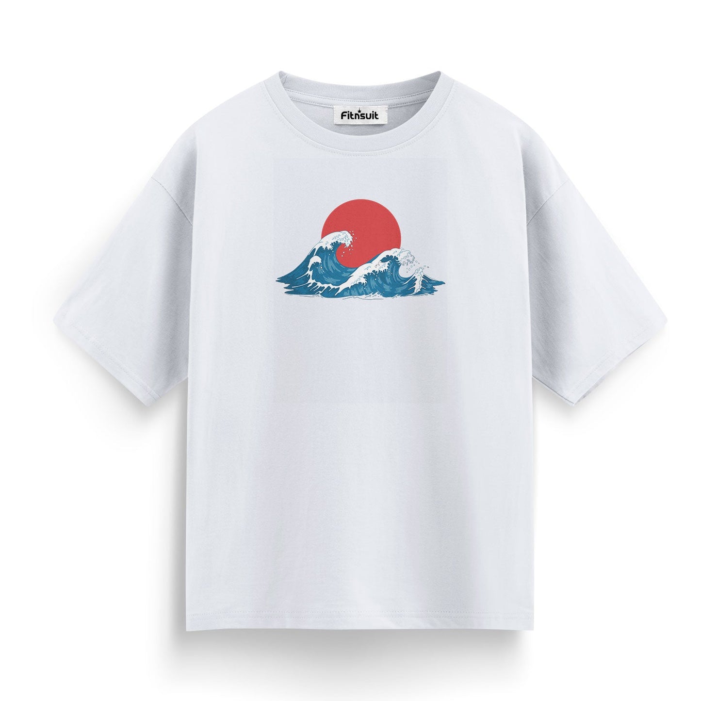 Japanese Wave Red Sun T shirt for everyone