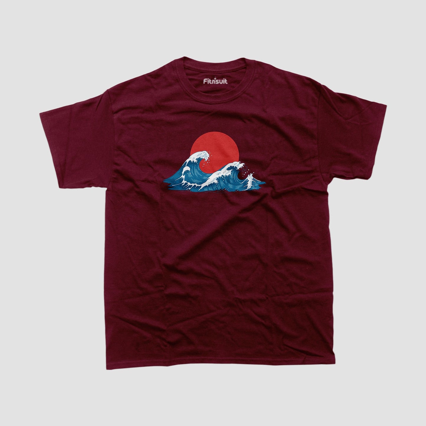 Japanese Wave Red Sun T shirt for everyone
