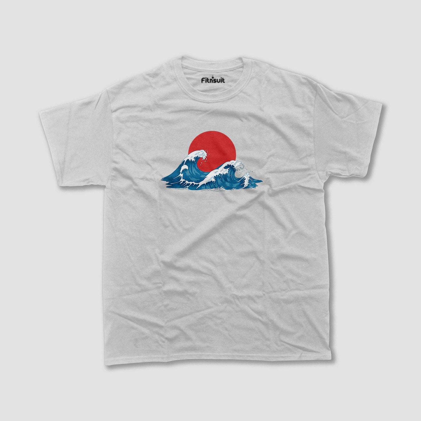 Japanese Wave Red Sun T shirt for everyone